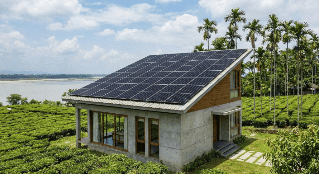 Residential solar panel subsidy in Assam installation