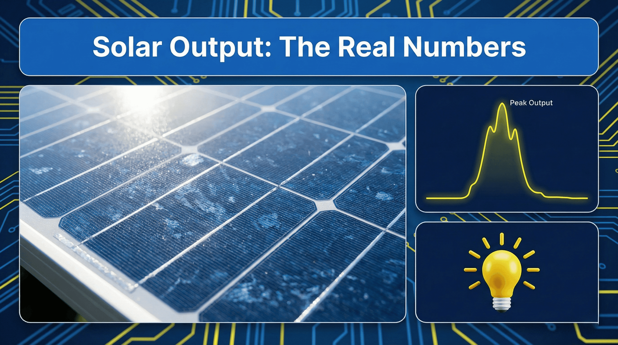 how much electricity does a solar panel produce