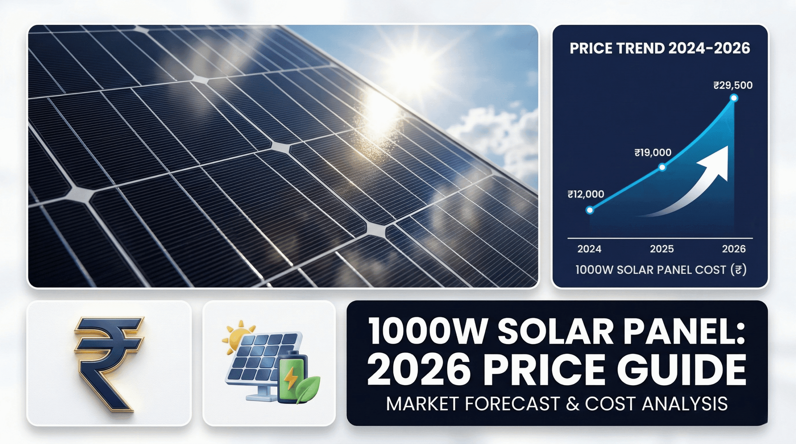 1000 watt solar panel price in india