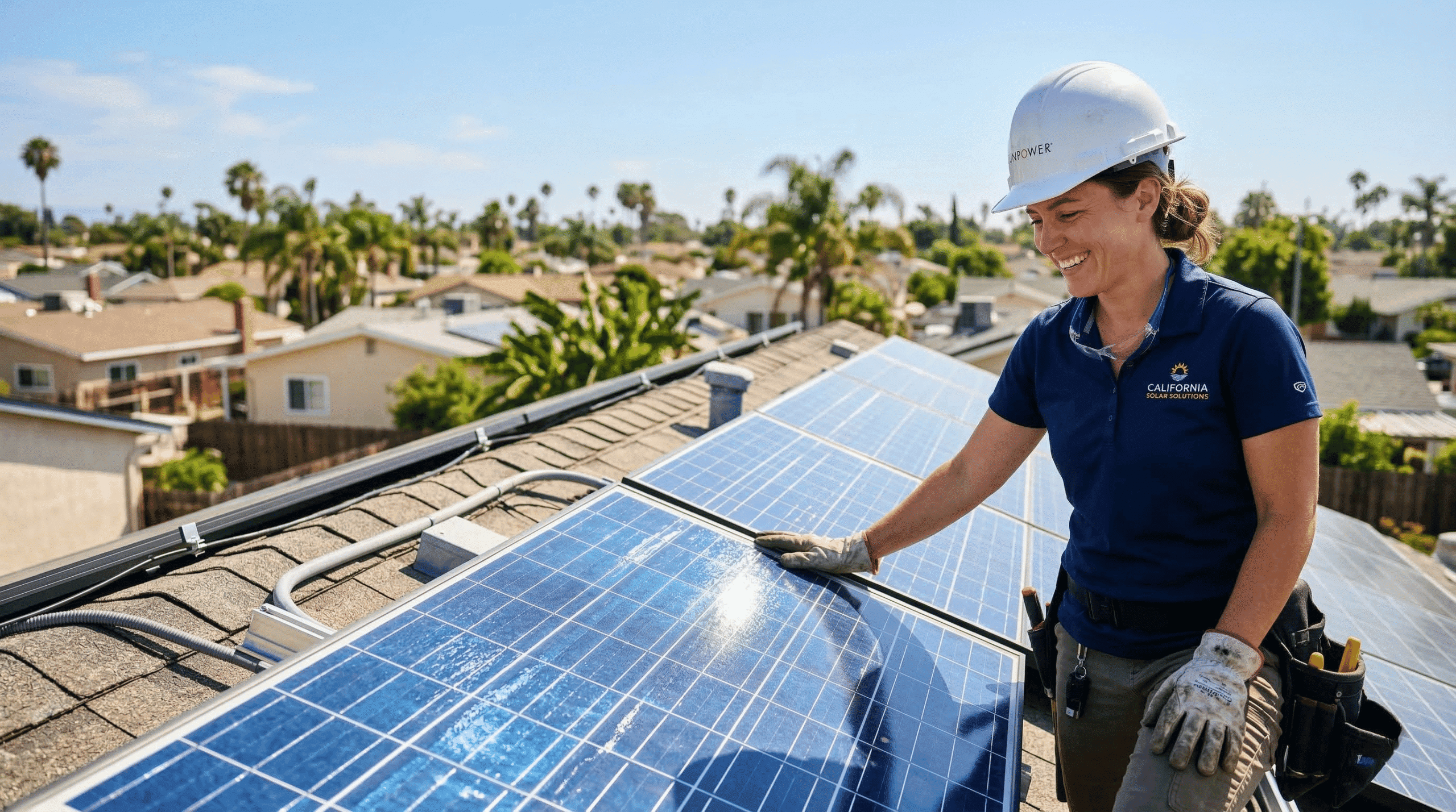 Polycrystalline solar panel